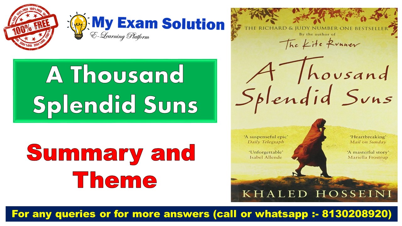 a thousand splendid suns ap lit essay